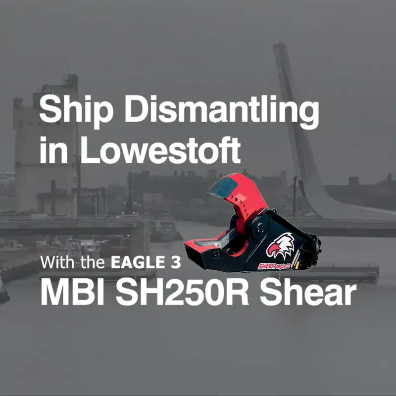 MBI SH250R Shear for Ship Distmantling